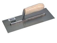 RST Plasterers Finishing Trowel Grade B Banana Wooden Handle 11 x 4.1/2in - RST124D