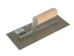 RST Notched Trowel 5mm V Notches Wooden Handle 11 x 4.1/2in - RST153DT