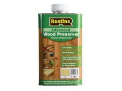 Rustins Advanced Wood Preserver Clear 1 Litre - RUSAWPC1L