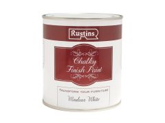 Rustins Chalky Finish Paint Windsor White 250ml - RUSCPW250