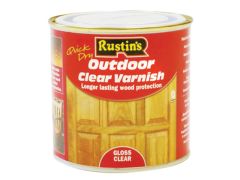 Rustins Exterior Varnish Clear Gloss 1 Litre - RUSEVG1L