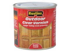 Rustins Exterior Varnish Clear Gloss 250ml - RUSEVG250