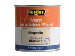 Rustins Quick Dry Matt Emulsion Paint Magnolia 250ml - RUSMEM250