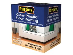 Rustins Clear Plastic Floor Coating Kit Gloss 4 Litre - RUSPFCFK4L