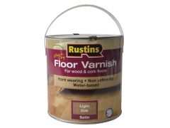 Rustins Quick Dry Coloured Floor Varnish Light Oak 2.5 Litre - RUSQDCFVLO25