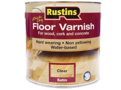 Rustins Quick Dry Floor Varnish Gloss 1 Litre - RUSQDFVG1L