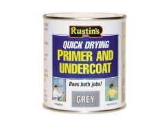 Rustins Quick Dry Primer & Undercoat Grey 1 Litre - RUSQDPUG1L