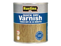 Rustins Quick Dry Varnish Satin Oak 250ml - RUSQDVSO250