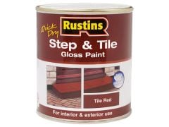 Rustins Quick Dry Step & Tile Paint Gloss Red 500ml - RUSSTP500Q