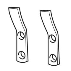 Armitage Shanks Core Concealed Wall Hangers For Urinal Bowls (Pair) - No Finish - S927567