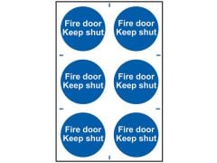 Scan Fire Door Keep Shut - PVC 200 x 300mm - SCA0151