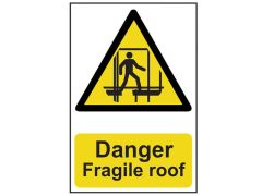 Scan Danger Fragile Roof - PVC 200 x 300mm - SCA1104