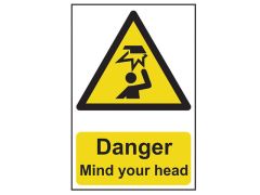 Scan Danger Mind Your Head - PVC 200 x 300mm - SCA1150