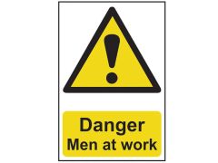 Scan Danger Men At Work - PVC 200 x 300mm - SCA1200