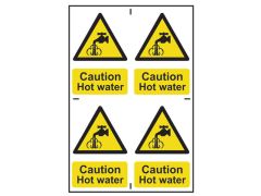 Scan Caution Hot Water - PVC 200 x 300mm - SCA1309