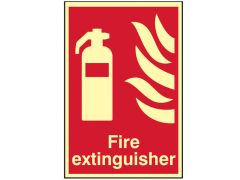 Scan Fire Extinguisher Photoluminescent - 200 x 300mm - SCA1571