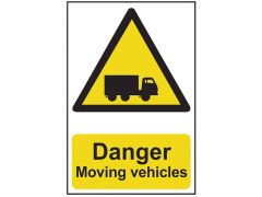 Scan Danger Moving Vehicles - PVC 400 x 600mm - SCA4100