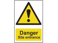 Scan Danger Site Entrance - PVC 400 x 600mm - SCA4102