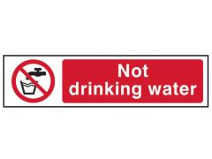 Scan Not Drinking Water - PVC 200 x 50mm - SCA5051