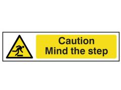 Scan Caution Mind The Step - PVC 200 x 50mm - SCA5109