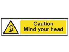 Scan Caution Mind Your Head - PVC 200 x 50mm - SCA5110