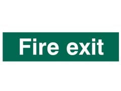 Scan Fire Exit Text Only - PVC 200 x 50mm - SCA5204