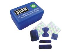 Scan Hypoallergenic Blue Plasters 100 Assorted - SCAFAPLACAT
