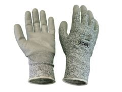 Scan Grey PU Coated Cut 5 Liner Gloves - XL - SCAGLOCUT5XL