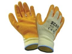 Scan Knit Shell Latex Palm Gloves One Size - SCAGLOKS