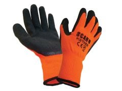 Scan Knitshell Thermal Gloves Orange/Black - Large - SCAGLOKSTHER