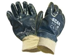 Scan Nitrile Knitwrist Heavy-Duty Gloves - SCAGLONIT