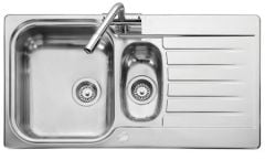 Leisure Seattle 1.5 Bowl Inset Kitchen Sink Reversible - Stainless Steel - SE9502POL/