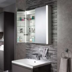 Lifestyle of Sensio Aspen Double Bathroom Cabinet Mirror with Diffused LED's - SE30816C0