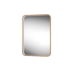 Sensio Aspect Floating Edge Rectangular Mirror 700x500x63mm - Brushed Brass - SE30097C0
