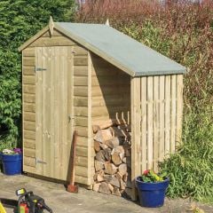 Rowlinson Oxford Shed With Lean To 4x3 - SHAP43PTL