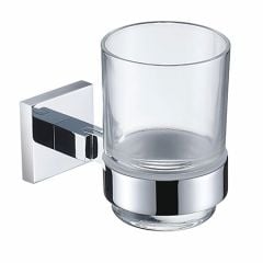 Bristan Square Tooth Brush & Tumbler Holder - Chrome - SQ HOLD C
