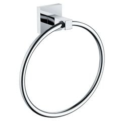 Bristan Square Towel Ring - Chrome - SQ RING C