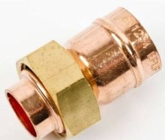 Straight Female Tap Connector Solder Ring 22mm x 3/4