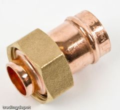 Straight Female Tap Connector Solder Ring 15mm x 1/2