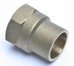 Straight Female Connector Solder Ring 22mm x 3/4