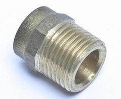 Straight Male Connector Solder Ring 15mm x 1/2