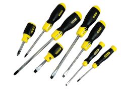 Stanley Tools Cushion Grip Screwdriver Flared/Phillips Set of 8 - STA065011