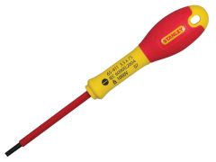 Stanley Tools FatMax VDE Insulated Screwdriver Parallel Tip 4mm x 100mm - STA065412