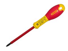 Stanley Tools FatMax VDE Insulated Screwdriver Phillips Tip PH0 x 75mm - STA065414
