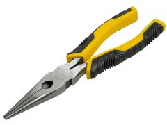 Stanley Tools Long Nose Pliers Control Grip 200mm (8in) - STA074364