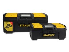 Stanley Tools One Touch DIY Toolbox 2 pack 1 x 40cm (16in) & 1 x 60cm (24in) - STA171184