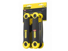 Stanley Tools Hexagon Key Folding Set of 17 Metric Imperial (1.5-8mm 5/64-1/4in) - STA269267