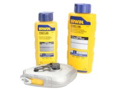IRWIN Strait-Line Aluminium 30m Chalk Line & Blue Chalk Pack - STL10507683