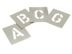 Stencils Set of Zinc Stencils - Letters 6in - STNL6