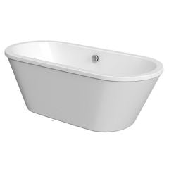 Essential Strand Double Ended 1800mm x 800mm Freestanding Bath No Tap Holes - EB547